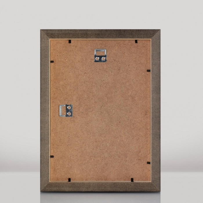 Рамка для фото дерев'яна 21х30 (А4) під фото 15х20 багет: DL2801-02 Рожевий з сріблом (з глянцевим склом 1-1.5мм, двп, паспарту) EmojiFrame