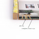Рамка для фото дерев'яна 15х20 багет: DL2801-01 Жовтий з сріблом (з глянцевим склом 1-1.5мм, двп) EmojiFrame