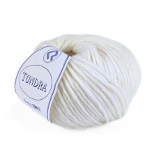 1329 Пряжа Campolmi Filati Tundra, 100г - 110м, білий, 100% вовна