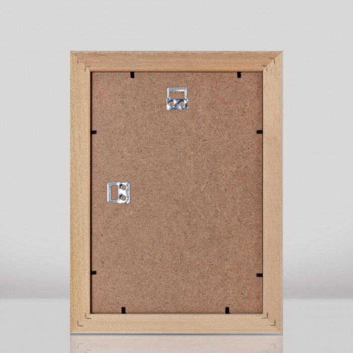 Фоторамка дерев'яна 21х30 (А4) багет: DL3005-01 Білий (з антибліковим склом 2мм, двп) EmojiFrame