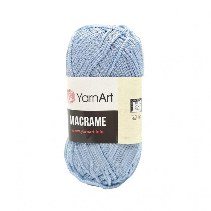 133 Пряжа Macrame 90гр - 130м (Світло-блакитний) YarnArt