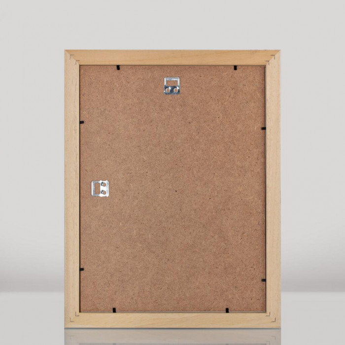 Рамка для дипломів дерев'яна 30х40 багет: DL3005-01 Білий (з глянцевим прозорим пластиком 0.8мм, двп) EmojiFrame