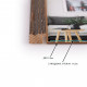Рамка для фото дерев'яна 30х40 багет: DL3101-01 Сіре дерево (з глянцевим склом 1-1.5мм, двп) EmojiFrame