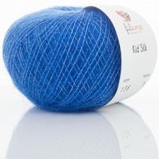 136 Пряжа Kid Silk 25гр-225м (синій). Filamo
