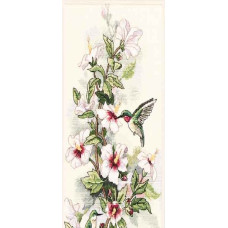 13667 Dimensions Набір для вишивки рахунковим хрестиком - Колібрі 20x46 см, Aida 14 ct