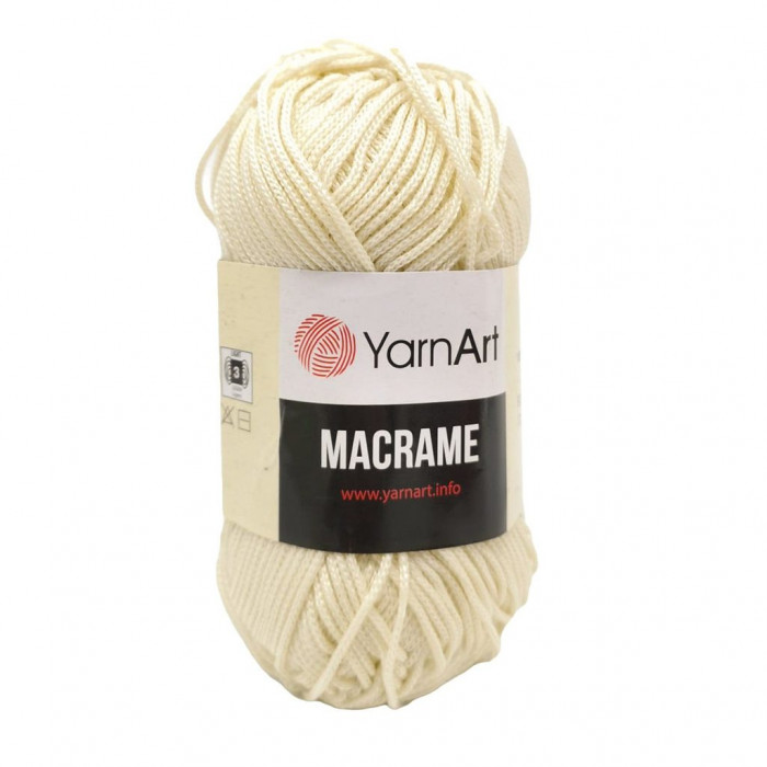 137 Пряжа Macrame 90гр - 130м (Блідо-жовтий) YarnArt