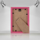 Фоторамка дерев'яна 10х15 багет: DL1703-03 Рожевий (з антибліковим склом 2мм, двп з ніжкою) EmojiFrame