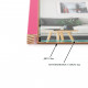 Фоторамка дерев'яна 10х15 багет: DL1703-03 Рожевий (з антибліковим склом 2мм, двп з ніжкою) EmojiFrame