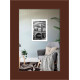 Фоторамка дерев'яна 10х15 багет: AH2220-04 Коричневий (з глянцевим прозорим пластиком 0.8мм, двп з ніжкою) EmojiFrame