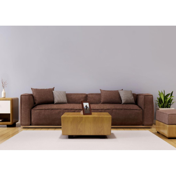 Фоторамка дерев'яна 10х15 багет: AH2220-04 Коричневий (з глянцевим прозорим пластиком 0.8мм, двп з ніжкою) EmojiFrame