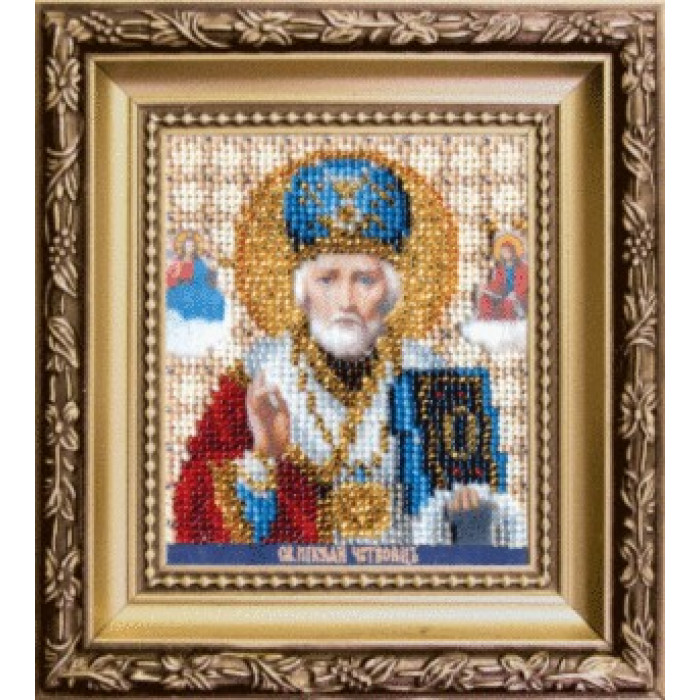 Б-1120 Ікона святителя Миколая Чудотворця. Чарівна Мить. Набір для вишивання бісером