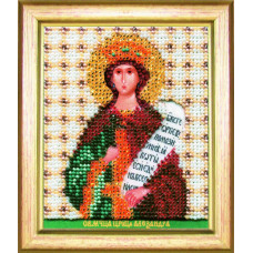 Б-1143 Ікона святої мучениці цариці Олександри. Чарівна Мить. Набір для вишивання бісером