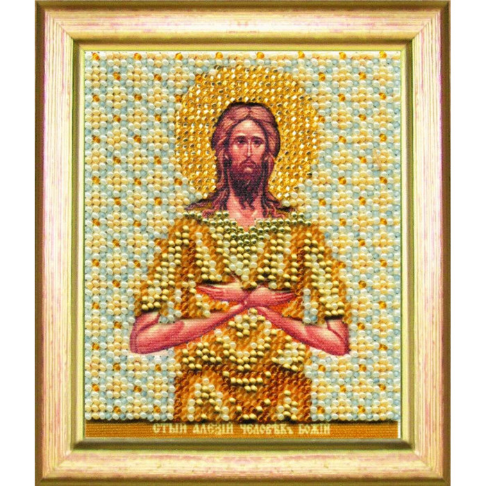 Б-1149 Ікона святого Алексія чоловіка Божого. Чарівна Мить. Набір для вишивання бісером. АКЦІЯ(Знятий з виробництва)