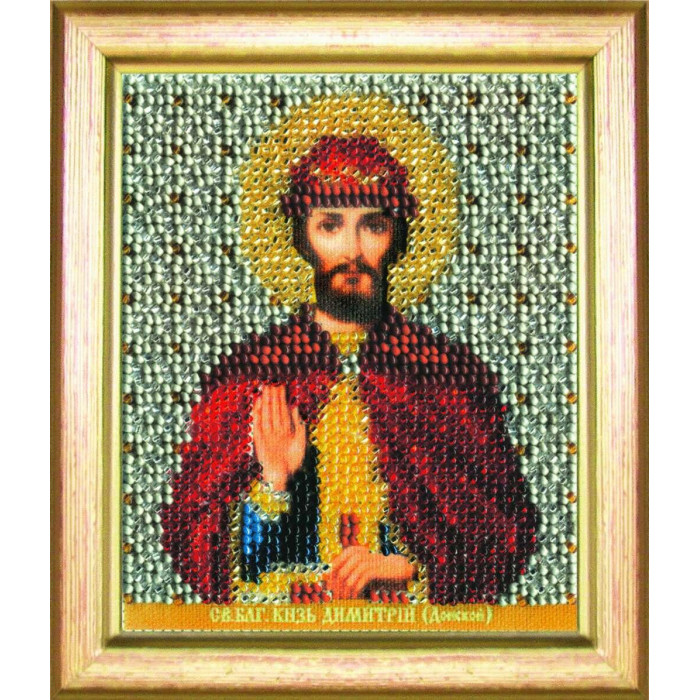 Б-1153 Ікона святого блаженного князя Дмитра (Донського). Чарівна Мить. Набір для вишивання бісером