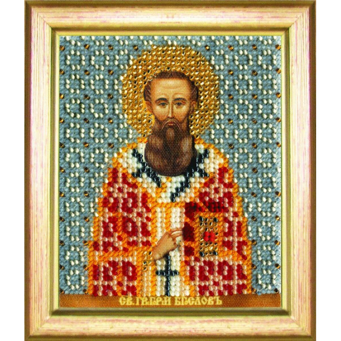 Б-1159 Ікона святого Григорія Богослова. Чарівна Мить. Набір для вишивання бісером. АКЦІЯ(Знятий з виробництва)