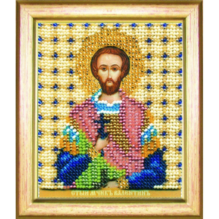Б-1180 Ікона святого мученика Валентина. Чарівна Мить. Набір для вишивання бісером. АКЦІЯ(Знятий з виробництва)