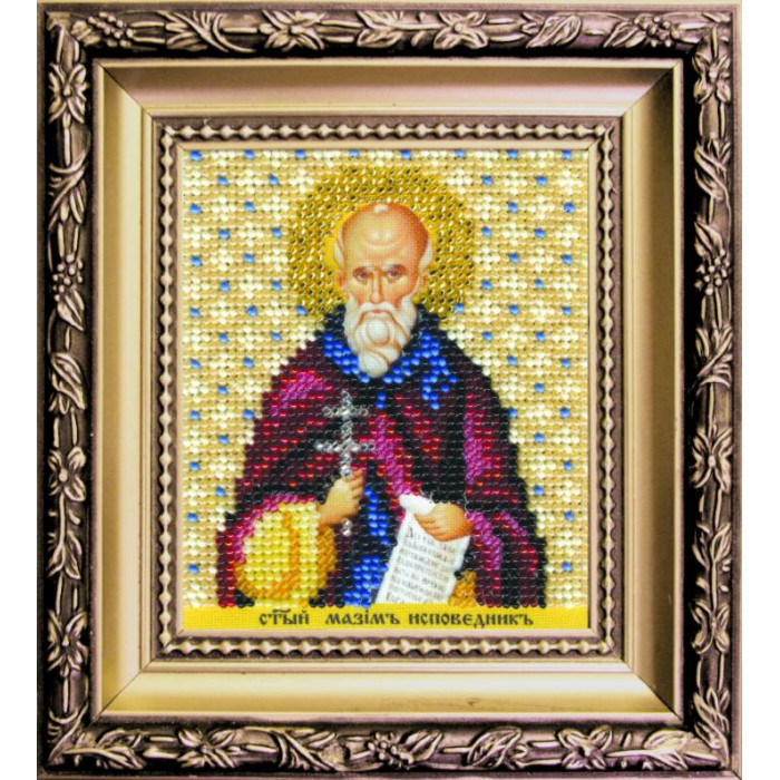 Б-1210 Ікона святого Максима Сповідника. Чарівна Мить. Набір для вишивання бісером