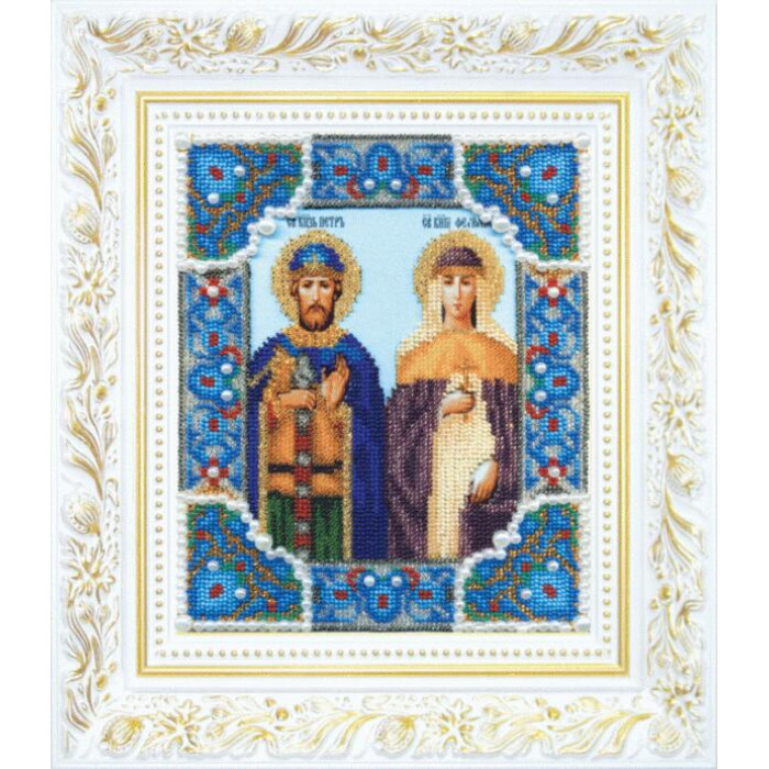 Б-1185 Ікона святих благовірних князя Петра і княгині Февронії. Чарівна Мить. Набір для вишивання бі