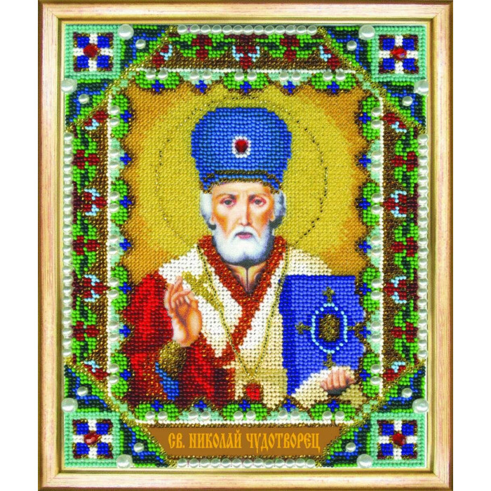 Б-1209 Ікона святителя Миколая Чудотворця. Чарівна Мить. Набір для вишивання бісером