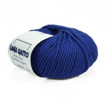 13994 Пряжа Lana Gatto Super Soft, 50г - 125м, насичений синій, 100% меринос екстрафайн