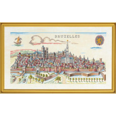 14-051 Eva Rosenstand Набір для вишивки хрестиком - Брюссель Bruxelles 45х75 см, Льон №26