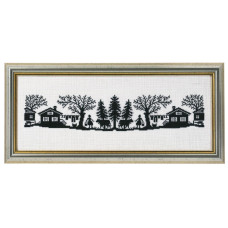 14-066 Eva Rosenstand Набір для вишивки рахунковим хрестиком - Силует 20х50 см, Льон 26 ct