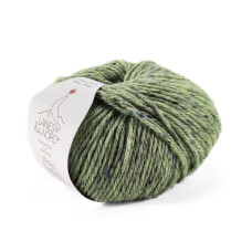 14 Пряжа Laines du Nord Aran Tweed, 50г - 90м, оливковий, 30% альпака файн, 50% вовна, 20% віскоза