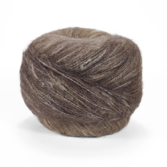 14 Пряжа Laines du Nord Cashsilk Cotton Degrade, 50г - 290м, коричневий, 55% вовна, 22% шовк, 10% кашемір, 13% бавовна