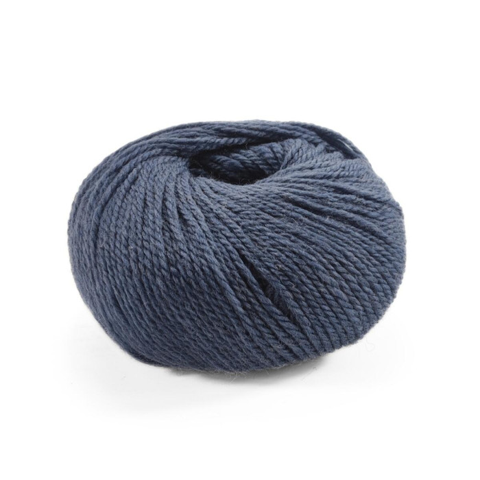 14 Пряжа Laines du Nord Mercerized Merino, 50г - 125м, індиго, 100% вовна