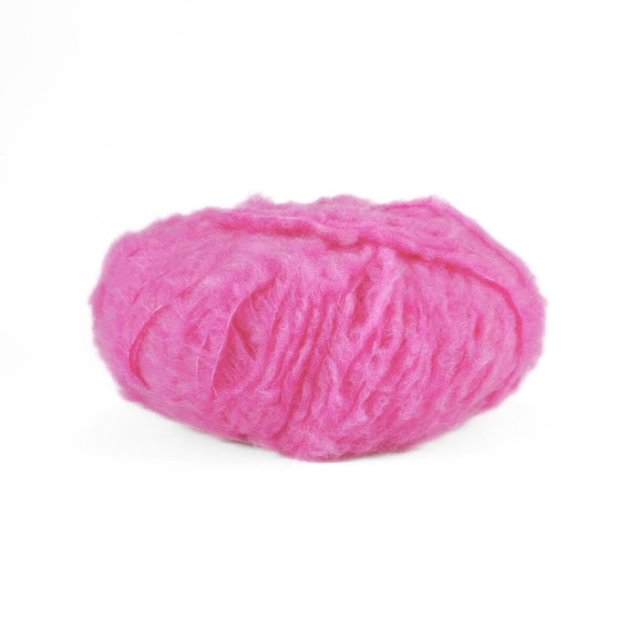 14 Пряжа Laines du Nord Piuma Cashmere, 25г - 75м, рожевий, 75% вовна, 16% кашемір, 9% нейлон