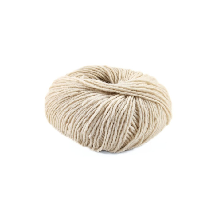 14 Пряжа Laines du Nord Soft Carded Merino, 25г - 90м, кремовий, 100% вовна