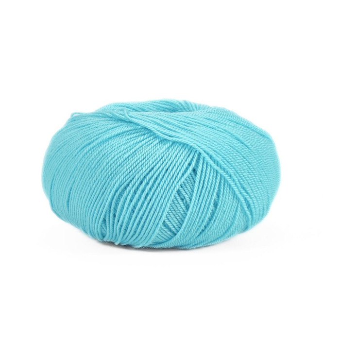 14002 Пряжа Lana Gatto Perlata D`Australia, 50г - 233м, тіфані, 100% вовна