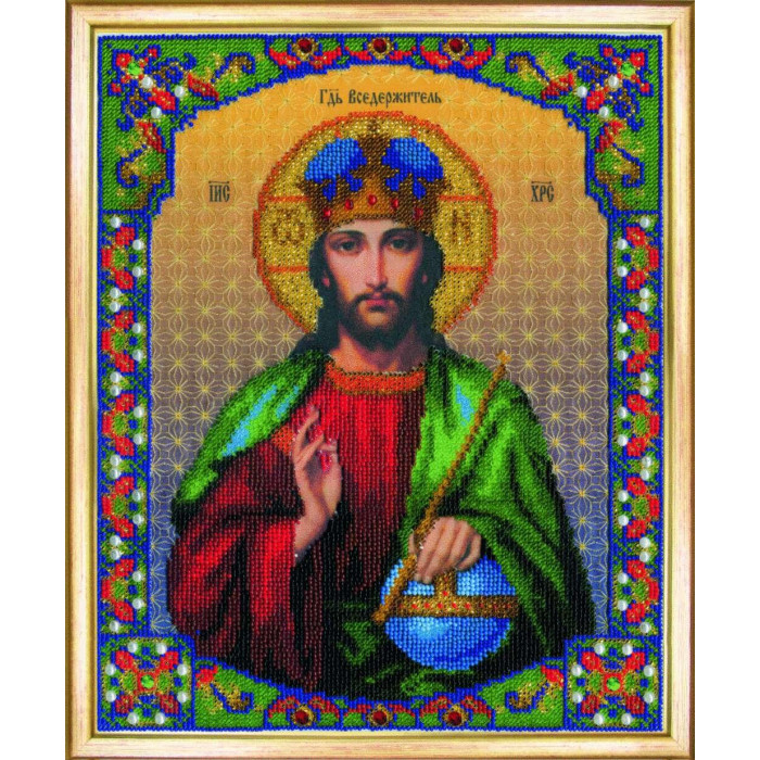 Б-1186 Ікона Господа Ісуса Христа. Чарівна Мить. Набір для вишивання бісером