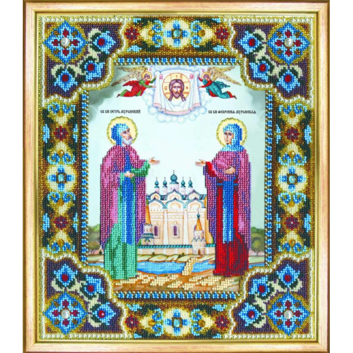 Б-1202 Ікона святих Петра і Февронії. Чарівна Мить. Набір для вишивання бісером