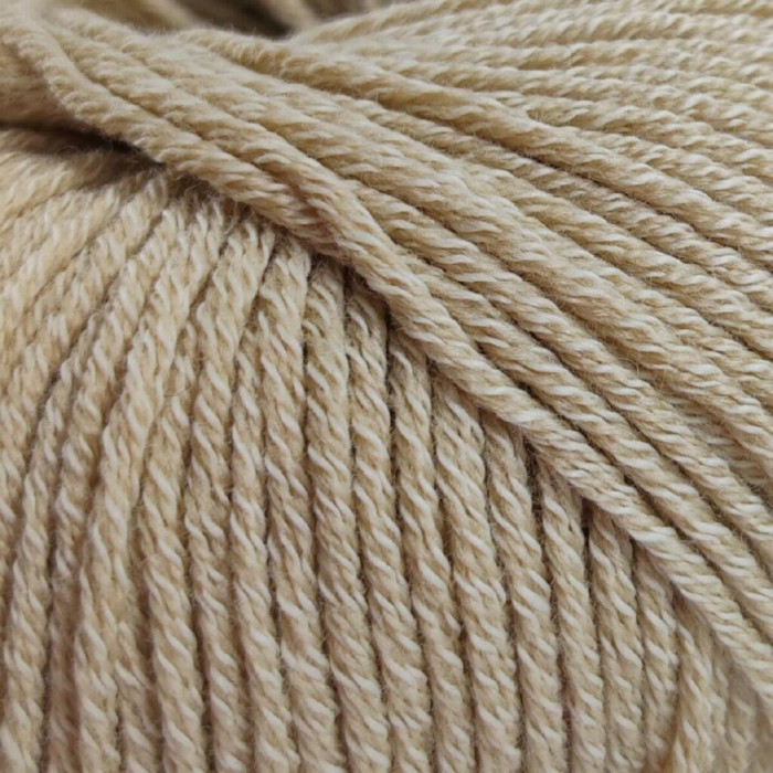 14044 Пряжа Lana Gatto Merinocot, 50г - 125м, тауп, 53% мериносова вовна екстрафайн, 47% бавовна