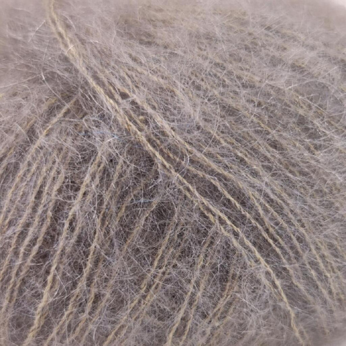 14044 Пряжа Lana Gatto Silk Mohair, 25г - 212м, тауп, 75% супер кідмохер, 25% шовк