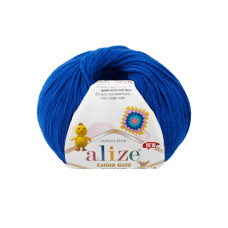 141 Пряжа Cotton Gold Hobby New  50г-165мм (яскраво-синій). Alize