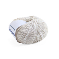 14194 Пряжа Lana Gatto Merinocot, 50г - 125м, молочний, 53% мериносова вовна екстрафайн, 47% бавовна