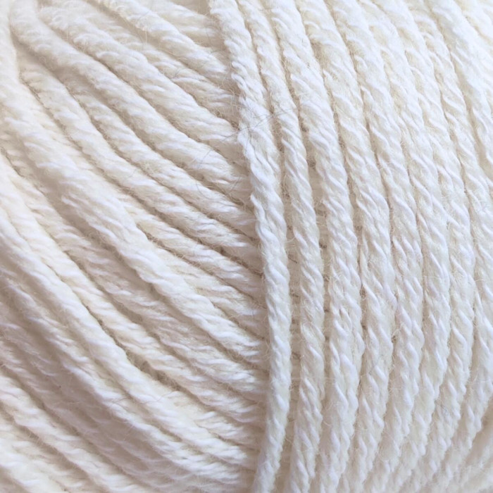 14194 Пряжа Lana Gatto Merinocot, 50г - 125м, молочний, 53% мериносова вовна екстрафайн, 47% бавовна