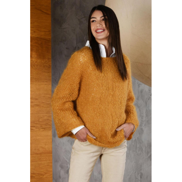 14198 Пряжа Lana Gatto Wool Mohair, 50г - 90м, рудий, 73% мохер, 27% вовна