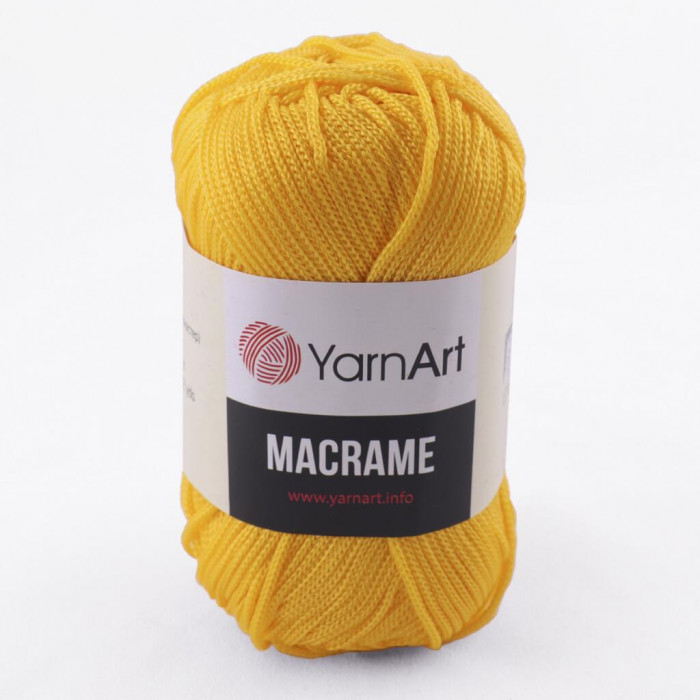 142 Пряжа Macrame 90гр - 130м (Жовтий) YarnArt