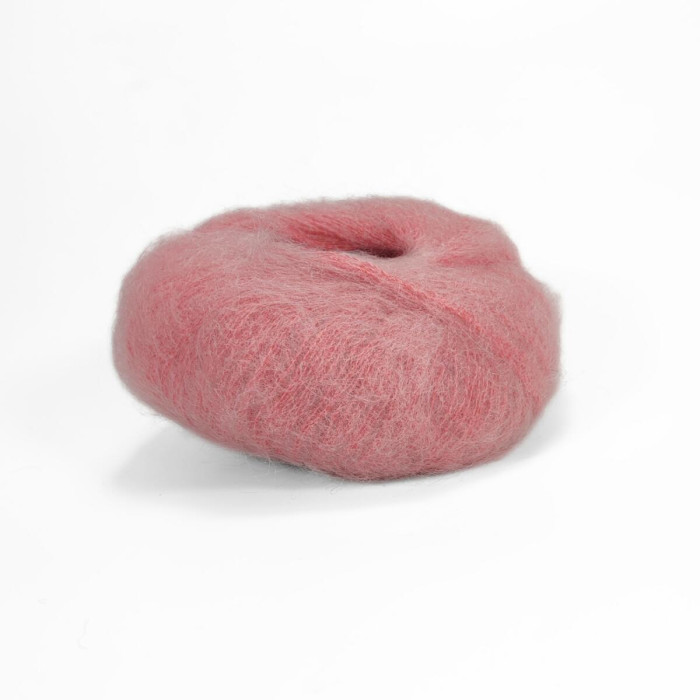 14257 Пряжа Lana Gatto Mohair Royal, 25г - 215м, лососевий, 80% кід мохер, 20% нейлон