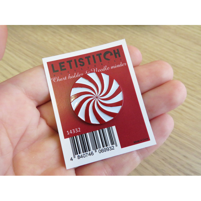 14332 Letistich Магнітний тримач для голок та схем - Різдвяні цукерки 25 мм