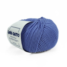 14341 Пряжа Lana Gatto Super Soft, 50г - 125м, яскраво-блакитний, 100% меринос екстрафайн