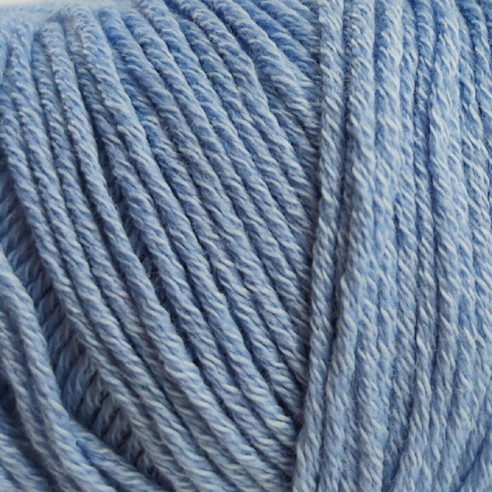 14342 Пряжа Lana Gatto Merinocot, 50г - 125м, блакитний, 53% мериносова вовна екстрафайн, 47% бавовна