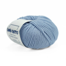 14342 Пряжа Lana Gatto Super Soft, 50г - 125м, блакитний, 100% меринос екстрафайн