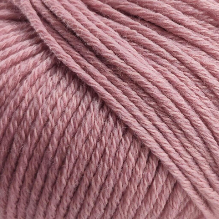 14393 Пряжа Lana Gatto Merinocot, 50г - 125м, англійська троянда, 53% мериносова вовна екстрафайн, 47% бавовна
