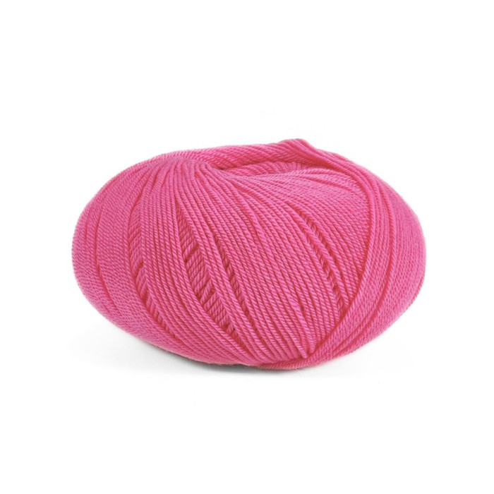 14446 Пряжа Lana Gatto Perlata D`Australia, 50г - 233м, яскраво-рожевий, 100% вовна