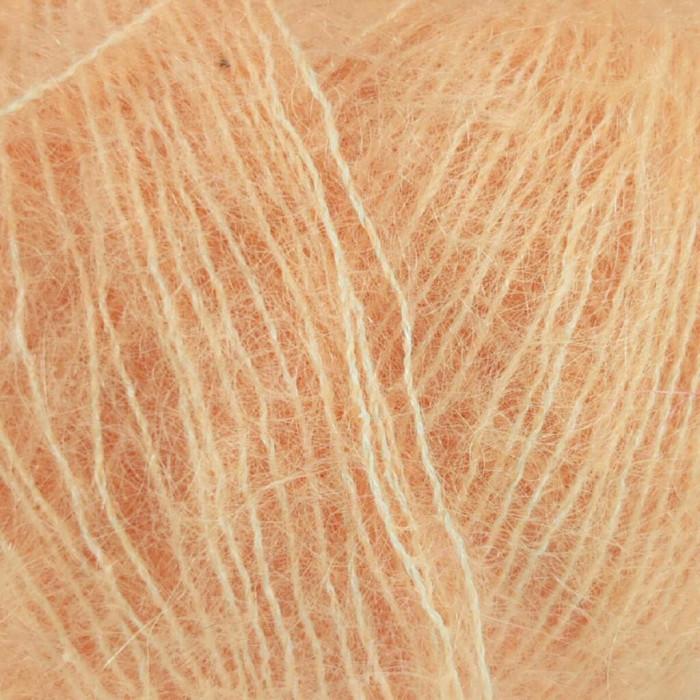 14472 Пряжа Lana Gatto Silk Mohair, 25г - 212м, помаранчевий неон, 75% супер кідмохер, 25% шовк