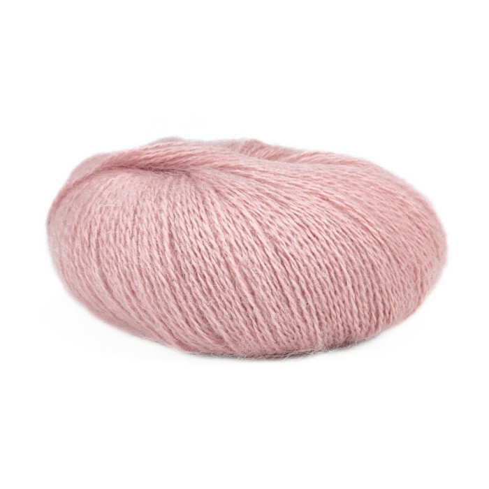 145 Пряжа Mondial Dolce Mohair, 50г - 150м, рожева, 60% кід мохер, 40% акрил